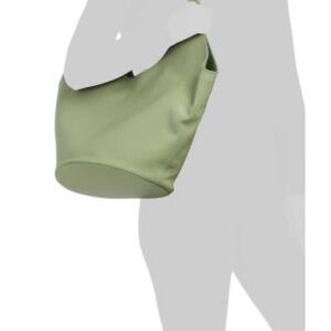 Viola Castellani Chic Leather Sage Green Hobo Bag NWT